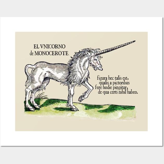 el Unicorn de Monocerote Wall Art by The Blue Box